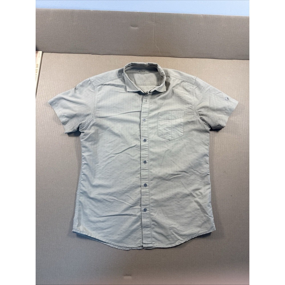 Kuhl Shirt Mens Medium Short Sleeve Button Front Lightweight Pocket Casual